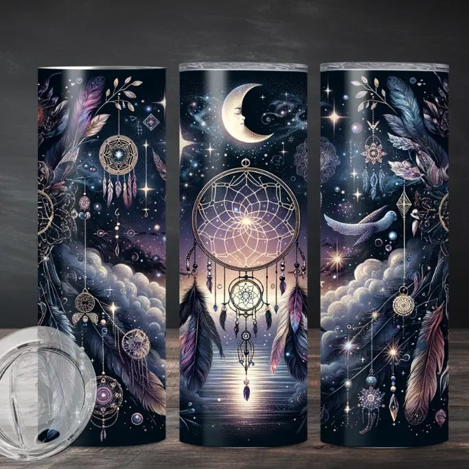 Night Sky Dreamcatcher Tumbler Bottle Drink Stainless Steel T-Shirts, Hoodie, Sweatshirt
