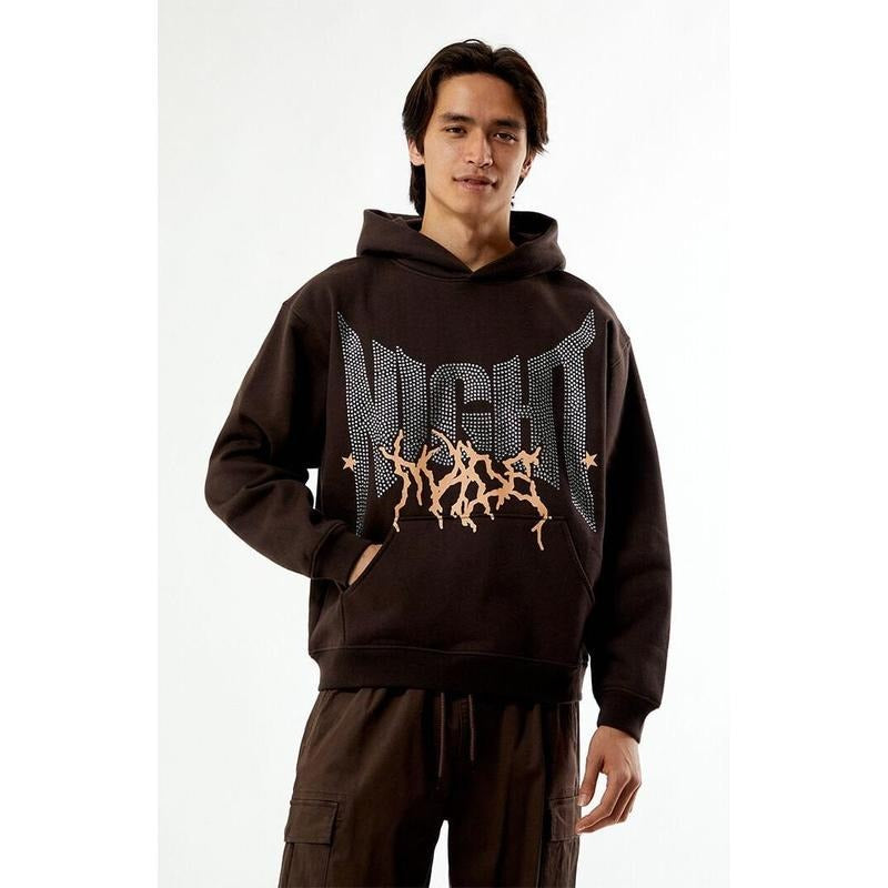 Nightlab Men's Brown Night Pac XX Hoodie T-Shirts, Sweatshirt | GrindPrints.com