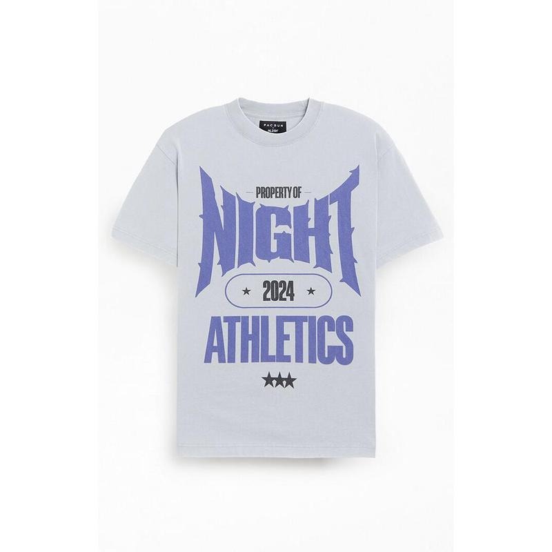 Nightlab Men's Heather Grey Gym T-Shirt - Multicolor Hoodie, Sweatshirt | GrindPrints.com