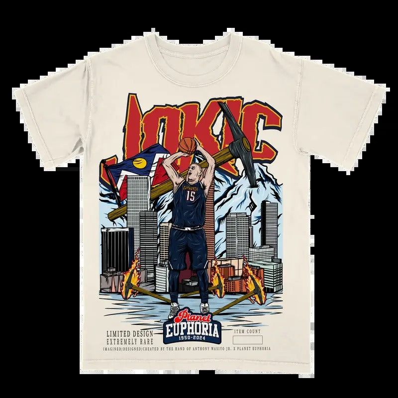 Nikola Jokić Planet Shirt, Vintage Style 90s Retro Unisex Streetwear Tee Hoodie, Sweatshirt | GrindPrints.com