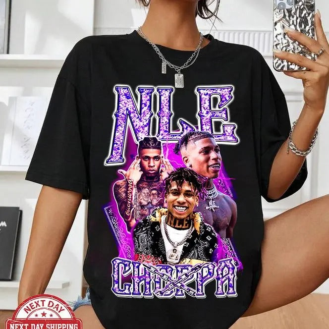 Nle Choppa , Rap Sweater, Hip Hop Tshirt , Gift For Him, NLE Choppa Concert Tee Merch Rap, Gift For Women and Man Unisex...