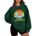 No Cookies Just Cocktails Funny Sweater Casual Street Style Fleece Crewneck Pullover Sweatshirt Tops Trendy For Women For...