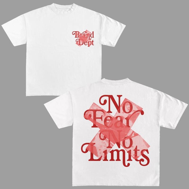 No Fear No Limits Graphic Tees HipHop Unisex Y2k Clothing Oversized Top Streetwear Hoodie, Sweatshirt | GrindPrints.com