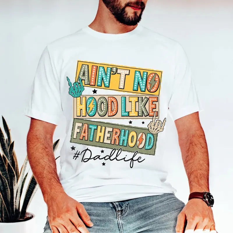 No Hood Like Fatherhood DTF Transfers - THIS IS NOT A SHIRT Hoodie, Sweatshirt | GrindPrints.com