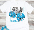 No Luck, All Hustle Reimagined Sneaker Match Shirt, Dark Powder Blue Sail Hoodie, Sweatshirt | GrindPrints.com