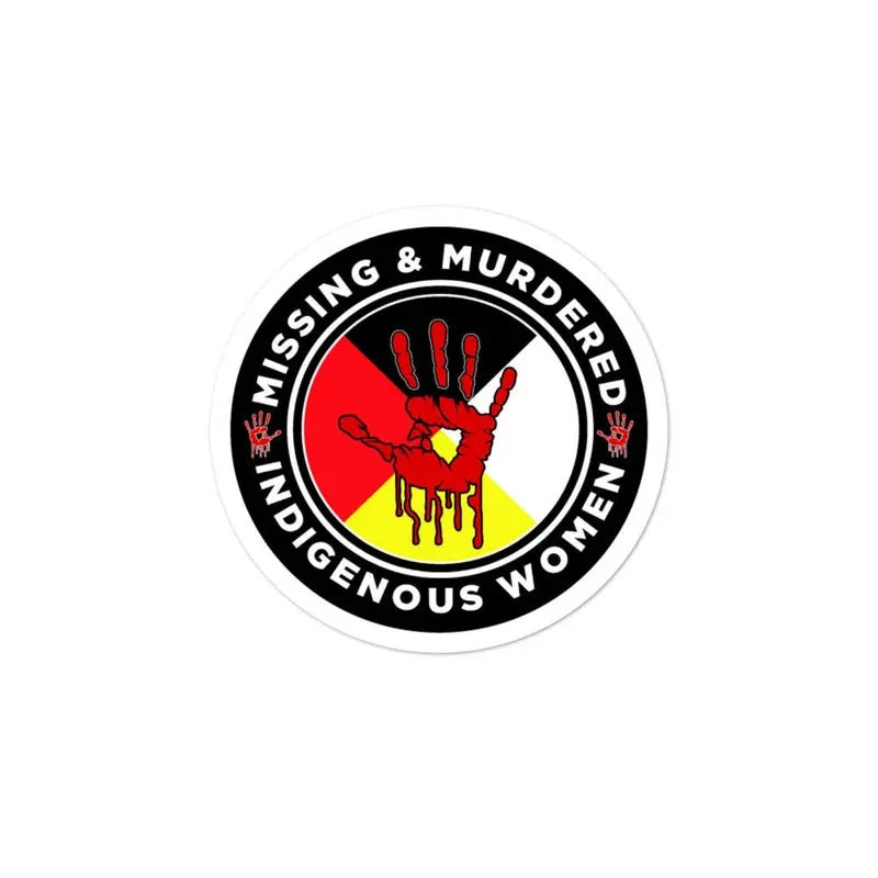 No More Stolen Sisters Stickers, I Wear Red for My Sisters sticker, Murdered Women Decal, Missing Women Decor, American...