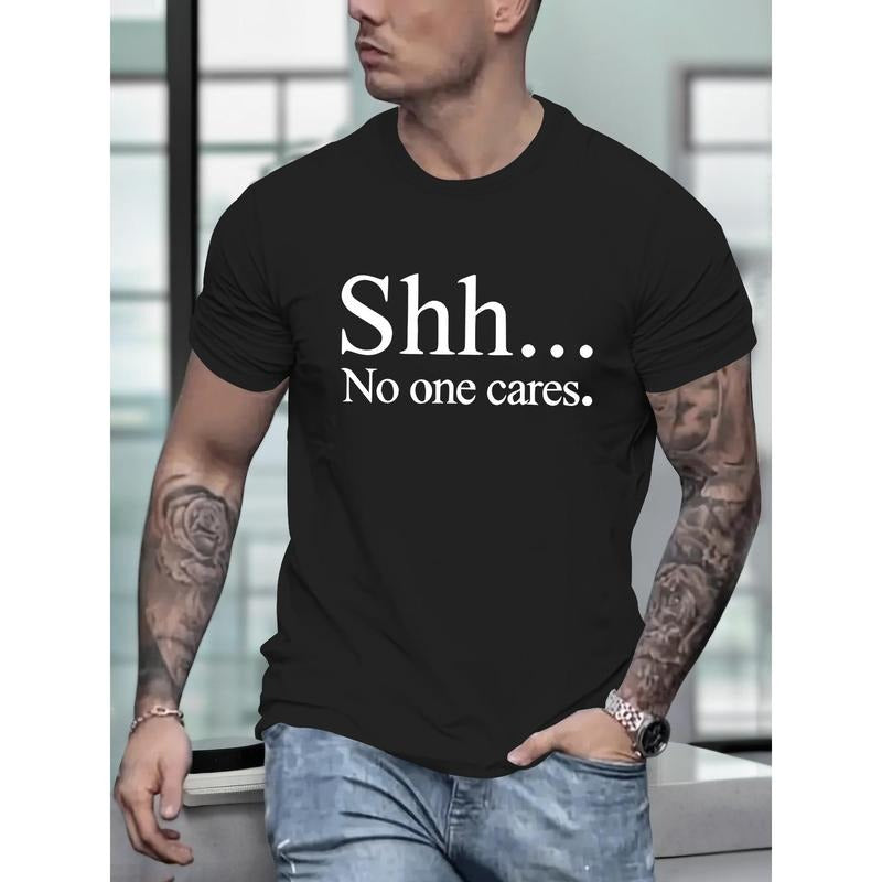 No One Cares Print Shirt Casual Short Sleeve Summer Made USA T-Shirts, Hoodie, Sweatshirt