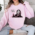 No You Hang Up First Sweatshirt, Ghostface Calling Sweatshirt, Scream Movie Sweatshirt, Halloween Sweater, Halloween...