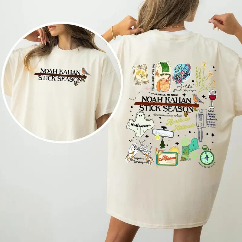 No4h K4h4n Stick Season Tour Shirt, No4h K4h4n Halloween, No4h K4h4n Folk Pop Music Shirt, No4h K4h4n Album Retro Vintage...