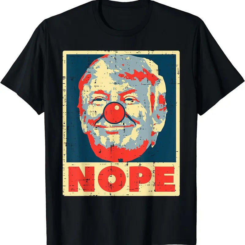 Nope Trump Clown Vintage Retro Impeach T-Shirt Hoodie, Sweatshirt | GrindPrints.com