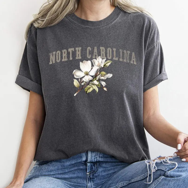 North Carolina State Flower Comfort Colors Tshirt, Women's Hoodie, Sweatshirt | GrindPrints.com