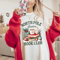 North Pole Book Club Women's Graphic T-Shirt - Comfort Colors Casual Cotton Short Sleeve Top