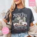 North Pole Christmas Tree Farm Shirt Holiday Tshirt, North Pole Tee Women's Holiday Shirts Hoodie, Sweatshirt