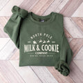 North Pole Milk and Cookie Co Sweatshirt, Christmas Sweater, Gingerbread Christmas Sweatshirt, Christmas Cookie Shirt...