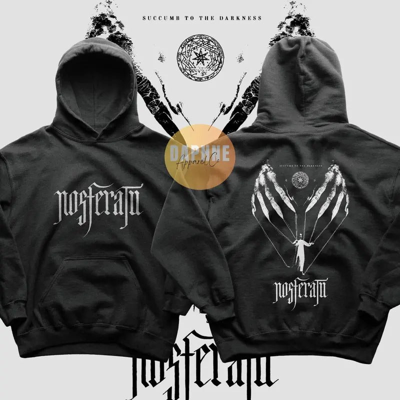 Nosferatu 2024 Movie Unisex Sweatshirt | Bill Skarsgard Count Orlok Nicholas Hoult A Symphony of Horror Count Dracula...