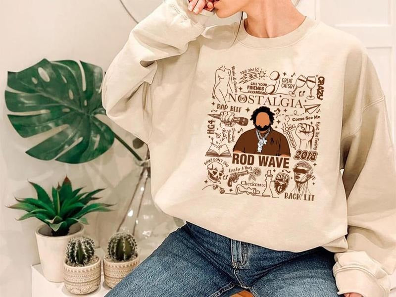 Nostalgia Tour Rod Wave Shirt Album Unisex Sweatshirt Hoodie | GrindPrints.com
