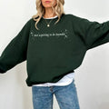 Not Aspiring to Be Humble Crewneck, Humble Quote Hoodie CHD Podcast Madam, Cat Ladies for Kamala Sweater T-Shirts, Sweatshirt