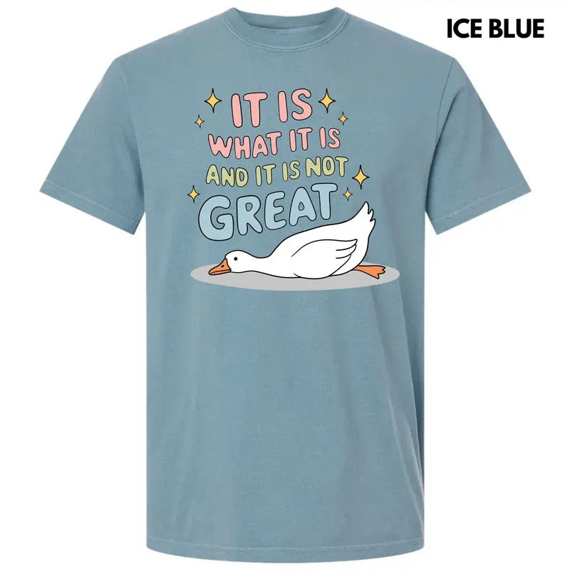 Not Great Goose Comfort Colors T-Shirt 'NLB' Hoodie, Sweatshirt | GrindPrints.com