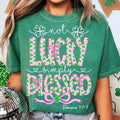 Not Lucky Simply Blessed St. Patrick's Day Coquette T-shirt, St Patricks Day Shirt, St. Patrick Tee, St Pattys Day, Retro...