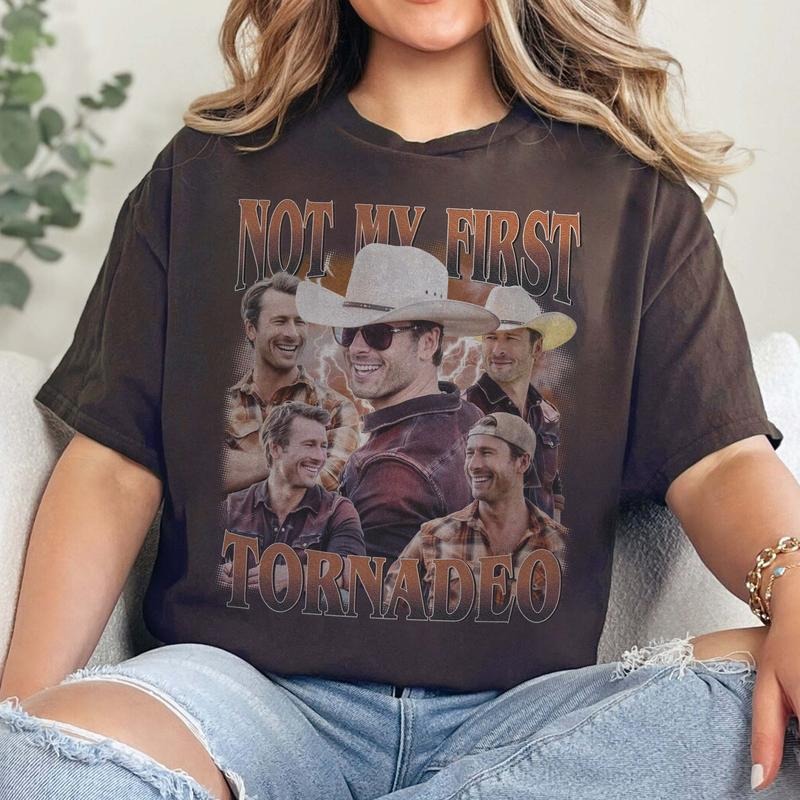 Not My First Tornadeo Glen Powell Twisters T-shirt, Sweatshirt, Hoodie | GrindPrints.com