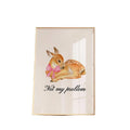 Not My Problem, Coquette Room Decor, Balletcore Wall Art, Deer Bow Art Print, Coquette Wall Art, Aesthetic Room Decor,...
