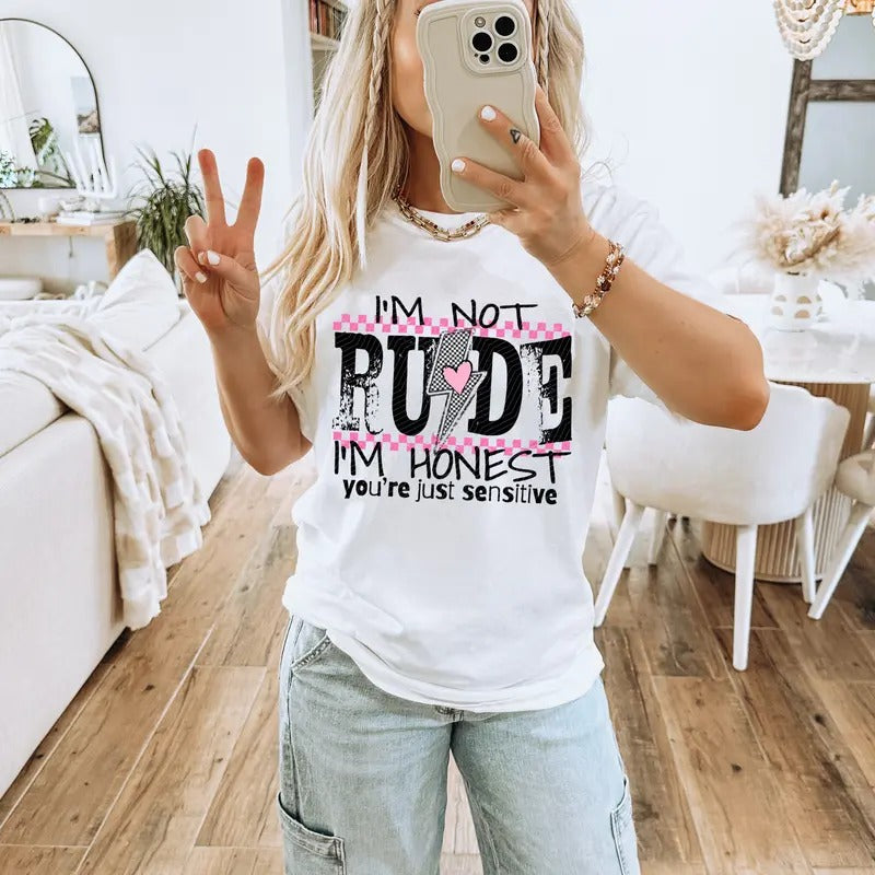 Not Rude DTF Transfers - THIS IS NOT A SHIRT Hoodie, Sweatshirt | GrindPrints.com