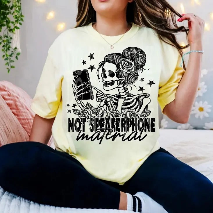 Not Speakerphone Material   DTF Transfers - THIS IS NOT A SHIRT Hoodie, Sweatshirt | GrindPrints.com