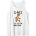 Not To Brag But I Totally Got Out Of Bed Today Sloth Coffee Tank Top Made in USA T-Shirts, Hoodie, Sweatshirt