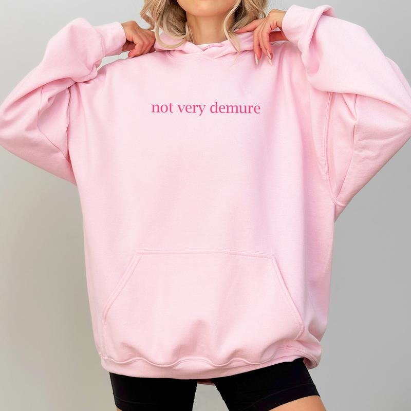 Not Very Demure Hoodie, Funny Demure Hoodies for Girls, Very Demure Very Mindful Very Cutesy Sweaters for Women,...