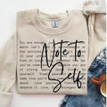 Note to Self DTF Transfers - THIS IS NOT A SHIRT Hoodie, Sweatshirt | GrindPrints.com