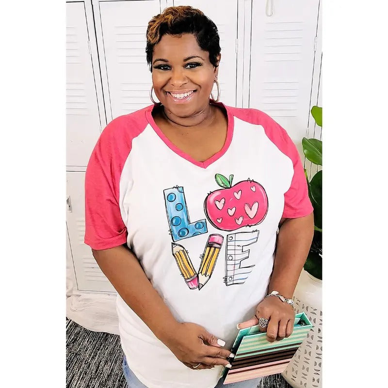 Notebook Love Teacher V-Neck T-Shirts, Hoodie, Sweatshirt | GrindPrints.com