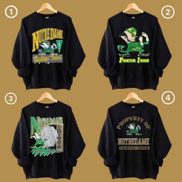 Notre Dame Fighting Irish Vintage Football NCAA Hoodie, Vintage University Of Notre Dame Hoodie, Unisex Vintage T-Shirts,...