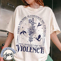 Nowhere in Existence Violence Shirt, Violet Sorrengail, Bookish Shirt, Fourth Wing, Gifts for Readers, Fantasy Book...
