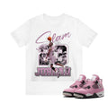Number 23 G.O.A.T Basketball AJ 4 Orchid Neutral Outfits Sneakers, Graphic Y2k Streetwear T-shirt For Fan Hoodie, Sweatshirt