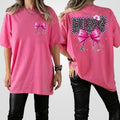 Nurse Graphic Tee with Pink Bow, Cute Nursing Shirt for Women, Stethoscope Design T-Shirt, Healthcare Worker Gift, Fun...