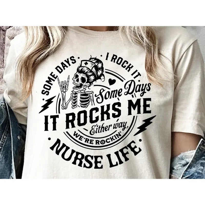 Nurse Life Graphic Tee Hoodie, Sweatshirt | GrindPrints.com