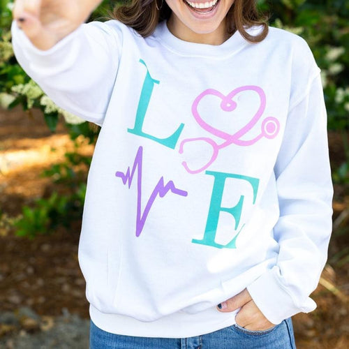 'Nurse Love' Sweatshirt T-Shirts, Hoodie | GrindPrints.com