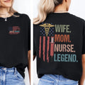 Nurse Mom T-shirt, Mothers Day Shirt for Nurse, Nurse Flag Shirt, Nurse Mom Gift Hoodie, Sweatshirt | GrindPrints.com