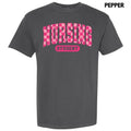 Nursing Student Checker Comfort Colors T-Shirt 'NLB' Hoodie, Sweatshirt | GrindPrints.com