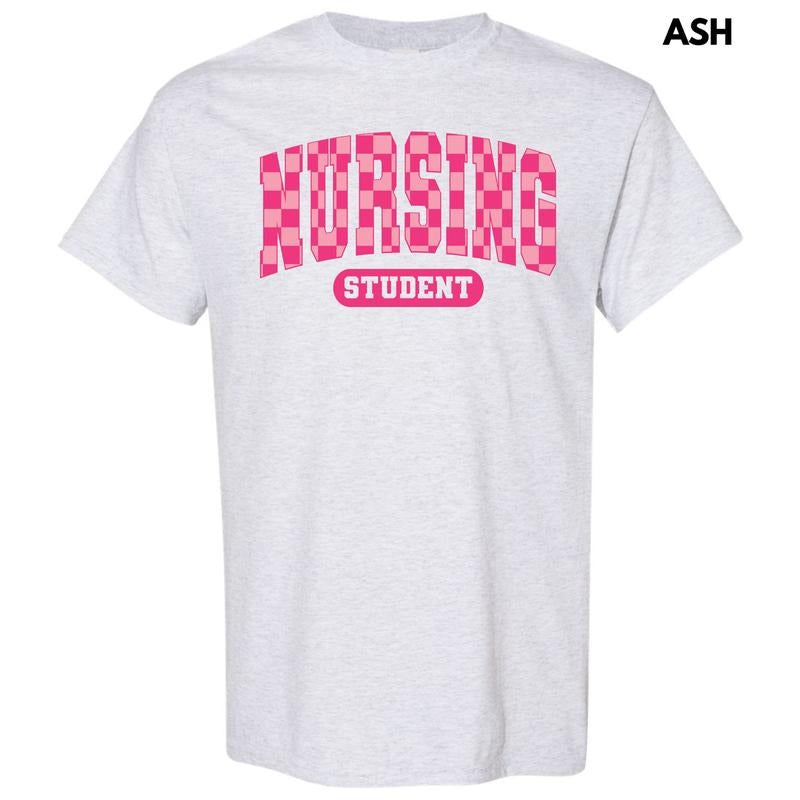 Nursing Student Checker Gildan Short Sleeve T-Shirt 'NLB' Hoodie, Sweatshirt | GrindPrints.com