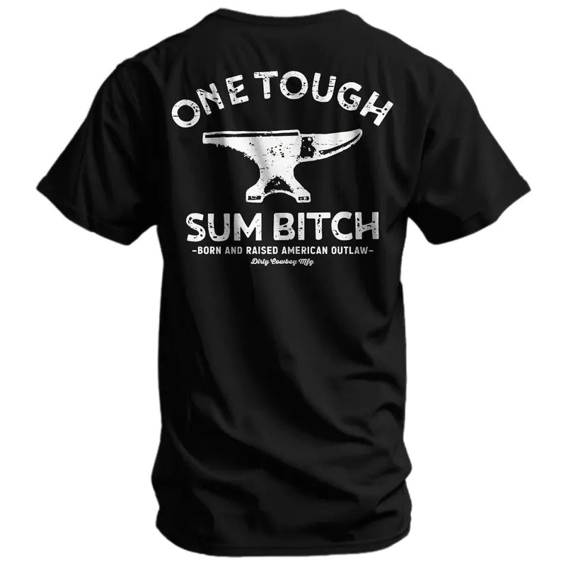 ONE TOUGH SUM BORN AND RAISED AMERICAN OUTLAW MEN'S T-SHIRT Hoodie, Sweatshirt | GrindPrints.com