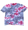 ORCHID STORM Pink Grey Hand Dyed Tie Dye T-Shirt Casual 100% Cotton True to Size Summer Casual Short Sleeve Crew Neck