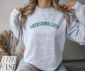 OVERSTIMULATED design Crewneck Sweatshirt Comfortable Casual Fit T-Shirts, Hoodie | GrindPrints.com