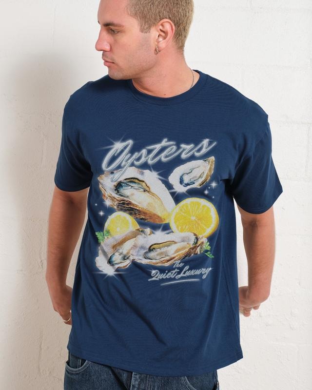 OYSTERS Tee, THE QUIET LUXURY T-Shirt, Cotton Menswear, S to 3XL Hoodie, Sweatshirt | GrindPrints.com
