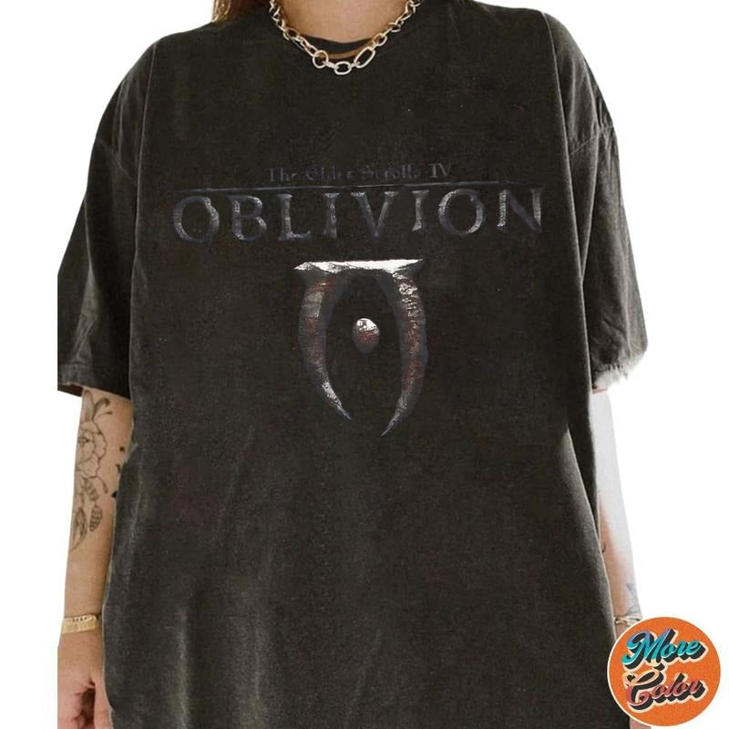 Oblivion T-Shirt, Elder Scrolls 4 Shirt, Videogame Shirts, Cotton Unisex T-Shirt, Crew Neck, Size S- 3XL, Menswear Top,...