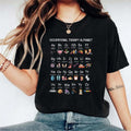 Occupational Therapy Alphabet Shirt Education Teacher Pediatric OT ABC Therapist Sped Teacher T-Shirts, Hoodie, Sweatshirt
