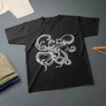 Octopus Ink Drawing Kraken T-Shirt Various Sizes & Colours Tee Made in USA Hoodie, Sweatshirt | GrindPrints.com