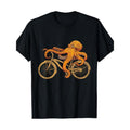 Octopus Riding Bicycle Octopus T-Shirt - Made in USA Hoodie, Sweatshirt | GrindPrints.com