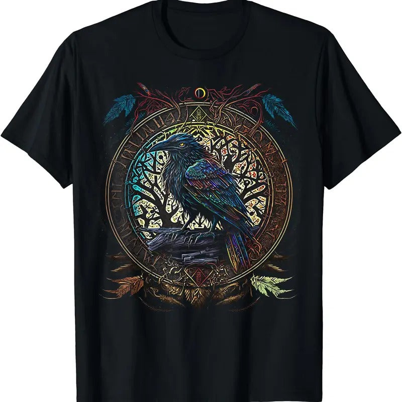 Odin's Raven Northman Valhalla Norse Mythology T-Shirt Hoodie, Sweatshirt | GrindPrints.com