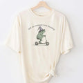 Off to Commit Tom Foolery Frog T-shirt, Funny Weirdcore Sayings Unique Tshirt Tee Adults Men Women Meme Graphic Sarcastic...